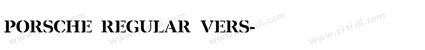 porsche regular vers字体转换